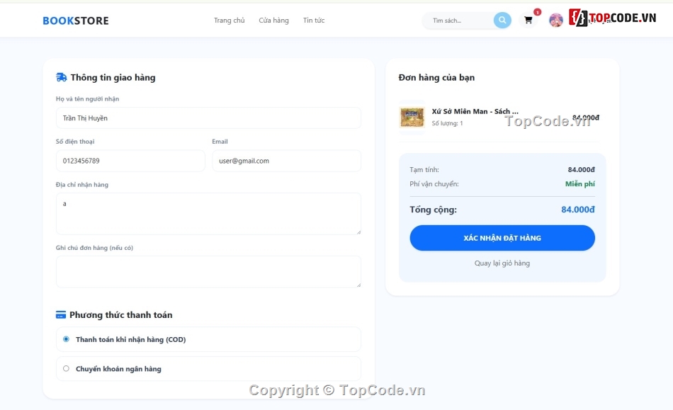 mới nhất,bán hàng,web bán sách